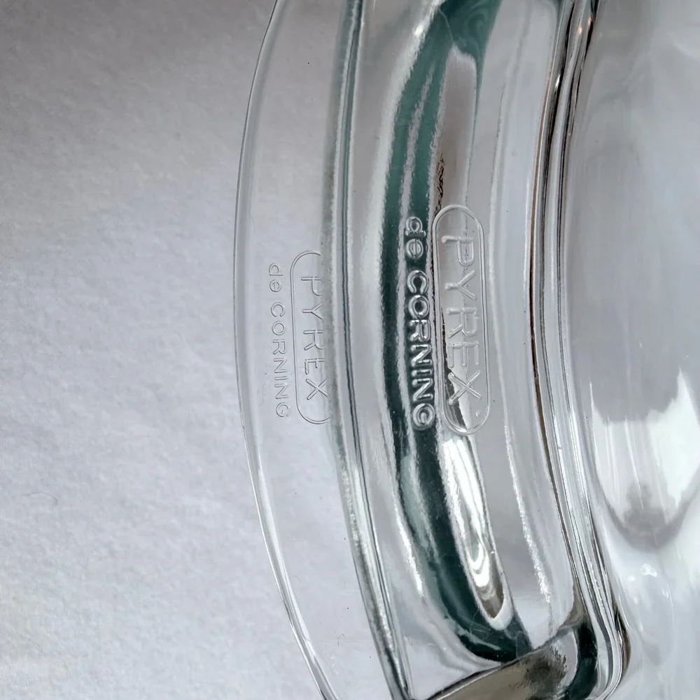 Vintage Pyrex Made in France Clear Glass Casserole Dish w/ Lid‎ Pyrex de Corning